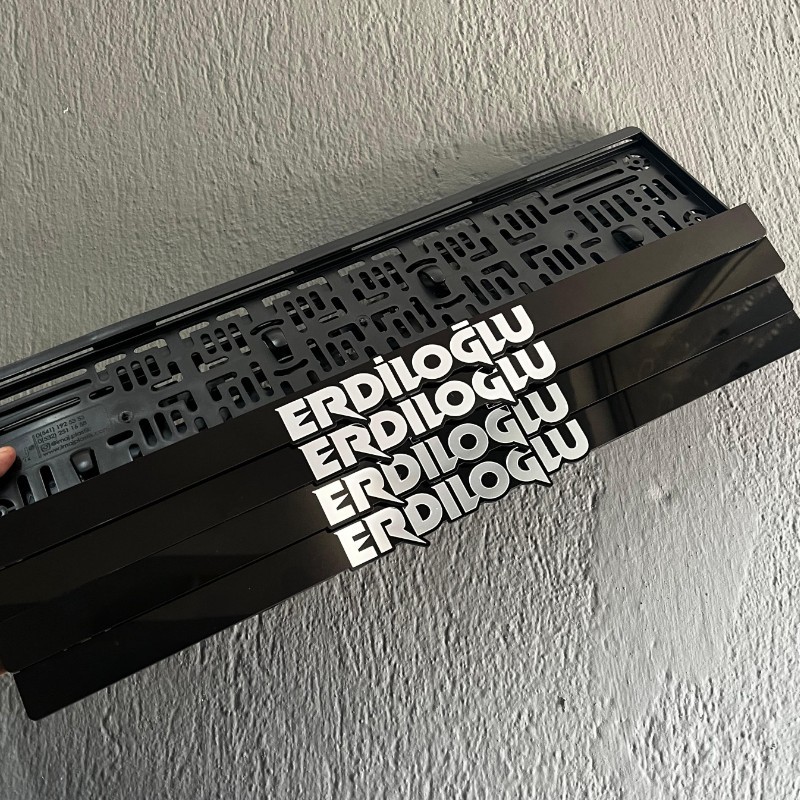 Gümüş Yazılı Plakalık