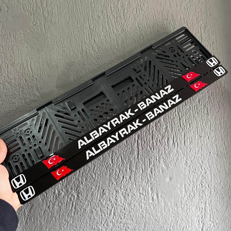 Honda Logolu İsimli Plakalık